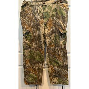 Walls Camo Hunting Pants XL Waist 42-44 Adjustable‎ Green Brown Hardwoods